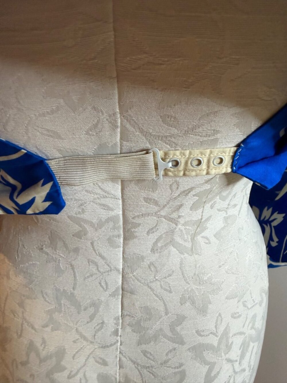 Paradise Hawaii Womens Maxi Dress Size Medium Tropical Blue Pullover Vintage - Picture 7 of 14